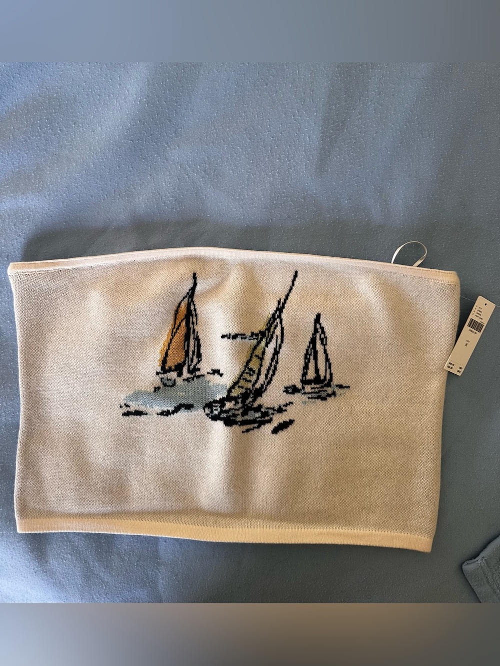 Sailboat Knit Tube Top